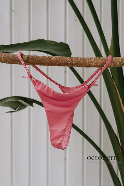 Somon İpek Saten Bralet String Takımı