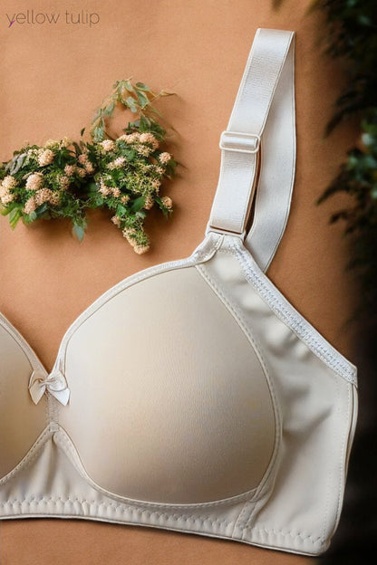 Toparlayıcı Kaplı Ten Rengi Sütyen