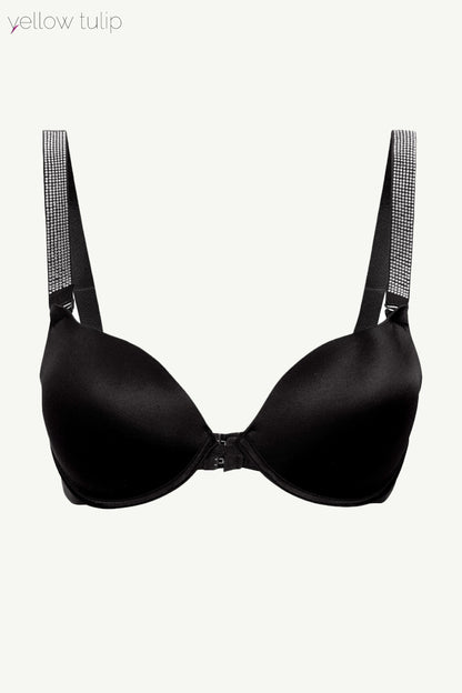 Siyah Taşlı Sütyen