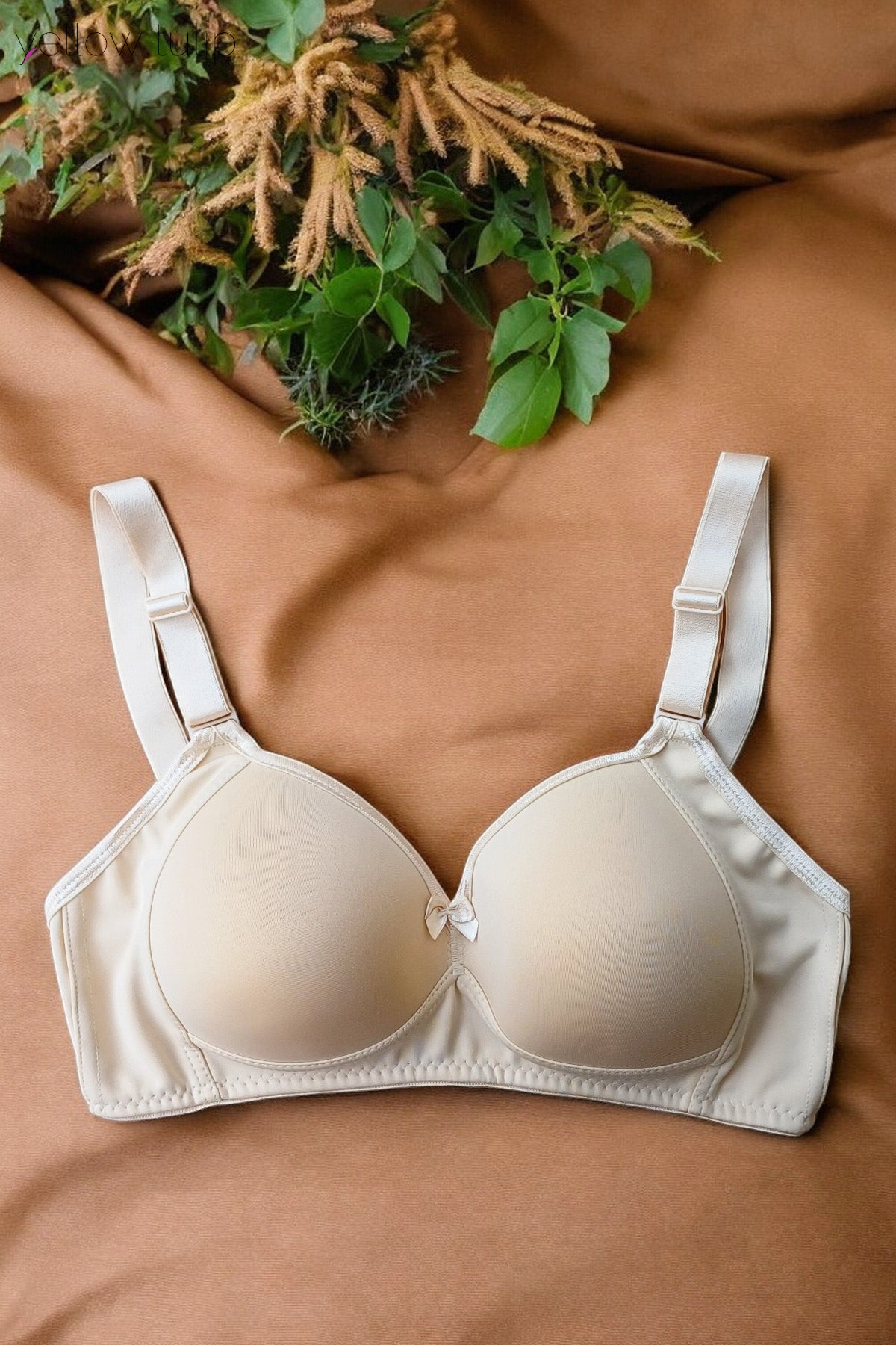 Toparlayıcı Kaplı Ten Rengi Sütyen