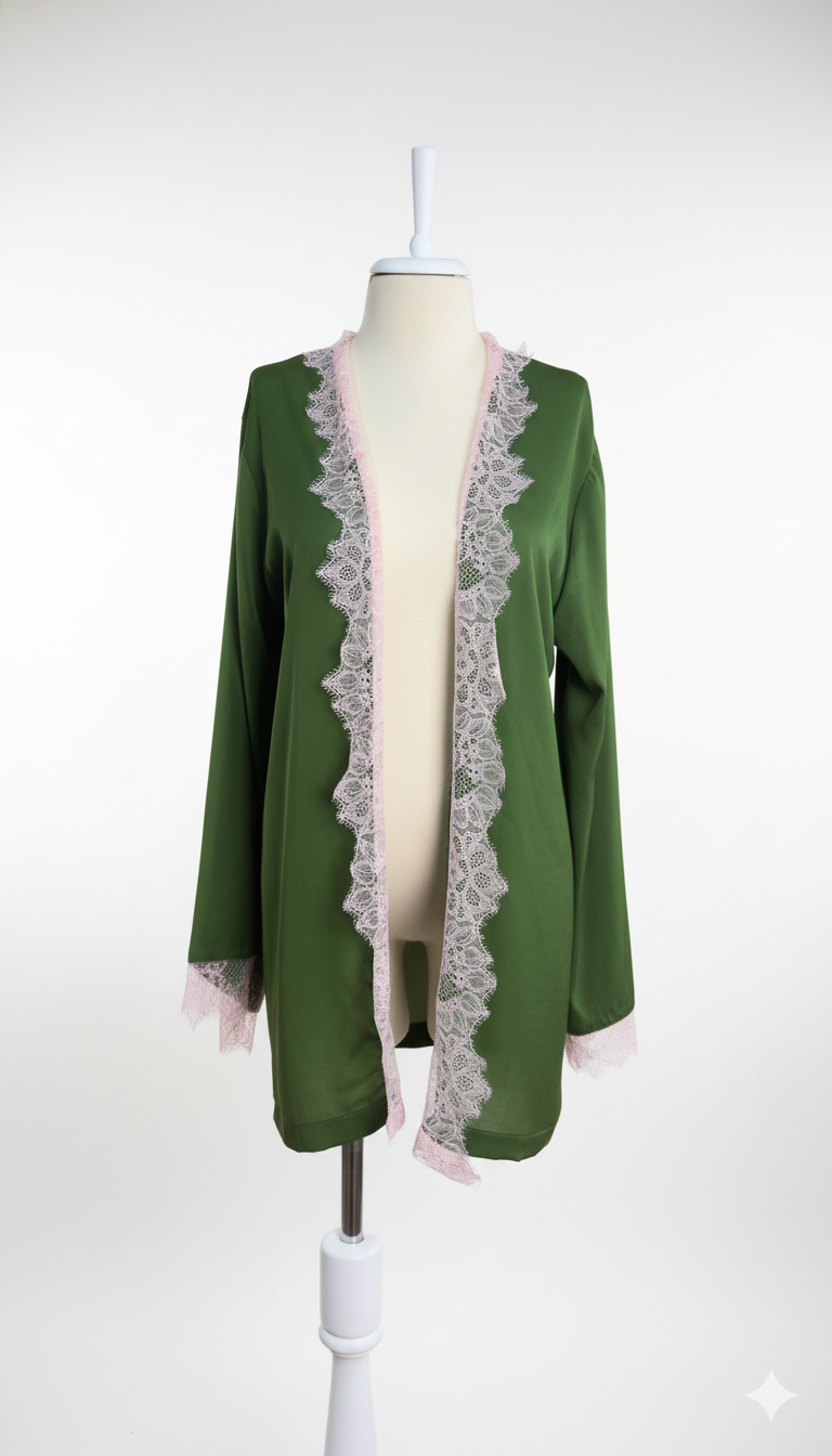 Forest Yeşil Kimono