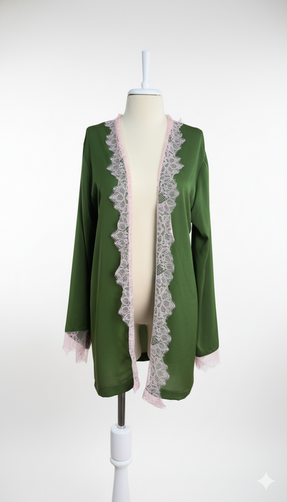 Forest Yeşil Kimono