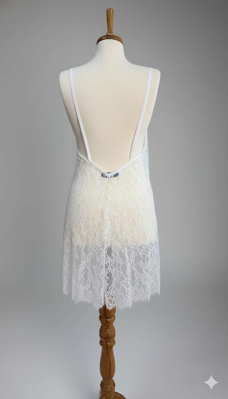 Lace Ekru Gecelik