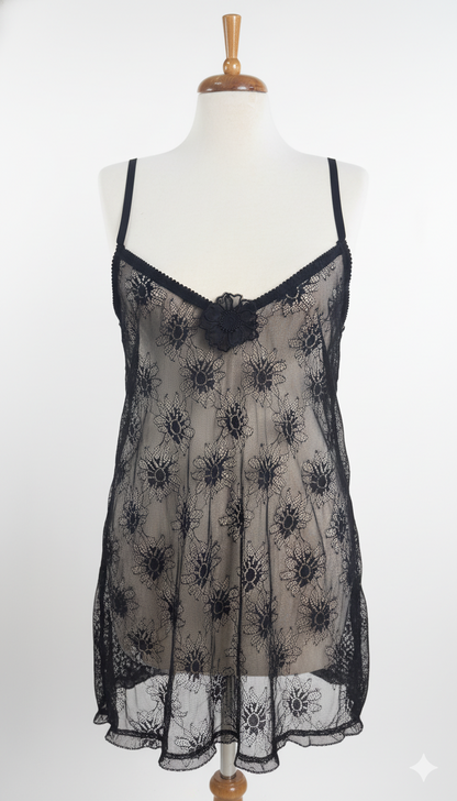 Lace Siyah Gecelik