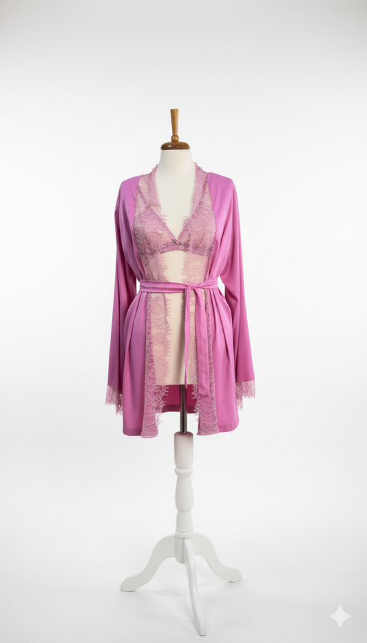 Forest Pembe Kimono
