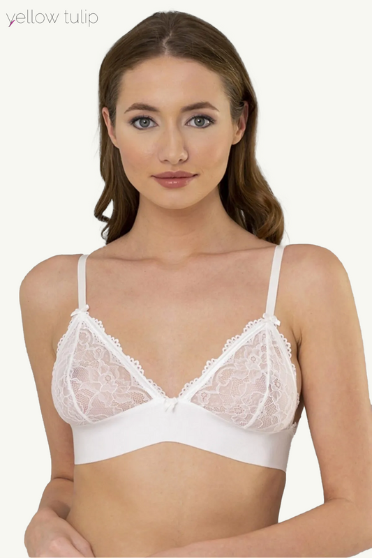 Ekru Dantel Bralet Sütyen